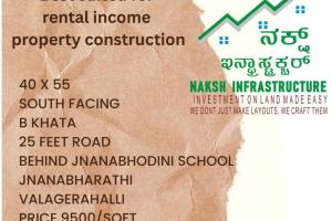 South facing site suitable for rental income property construction